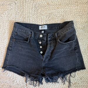Agolde Dark Gray Denim Shorts